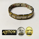 צמיד גורמט זהב גולדפילד Gold Filled כסף רוחב 12 ממ