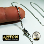 שרשרת אל חלד Stainless Steel שרשרת כסף מבריק רוחב 2 ממ