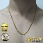 שרשרת לגבר זהב גולדפיד 3 ממ,