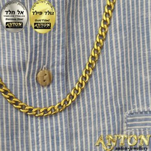 שרשרת זהב לגבר 6 ממ